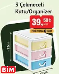 3 ÇEKMECELİ KUTU/ORGANİZER